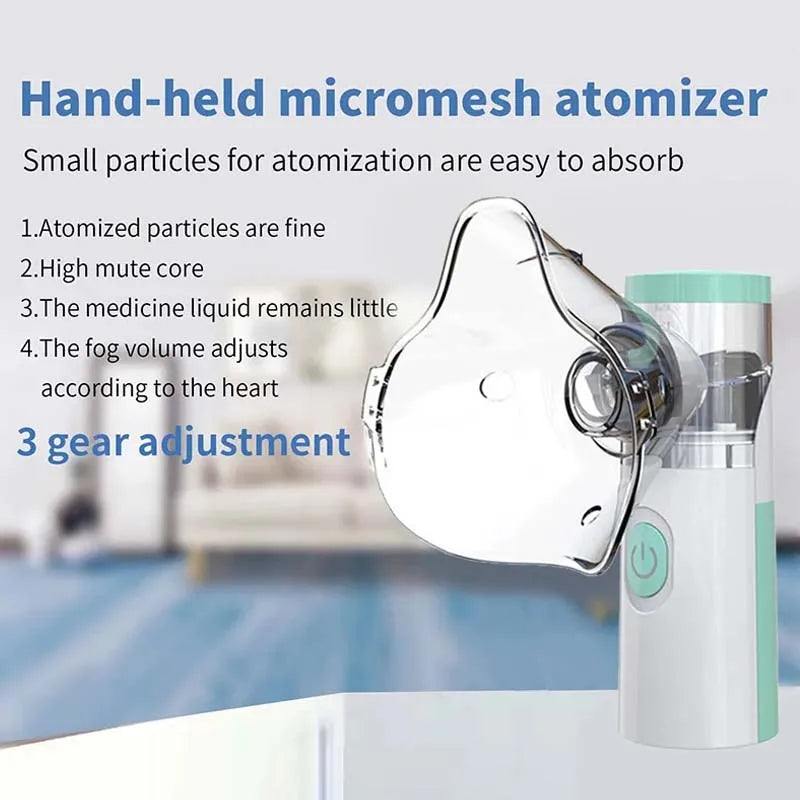 Medical Silent Mesh Nebulizer Handheld Asthma Inhaler Atomizer Children Health Care Mini Portable Nebulizer Humidifier